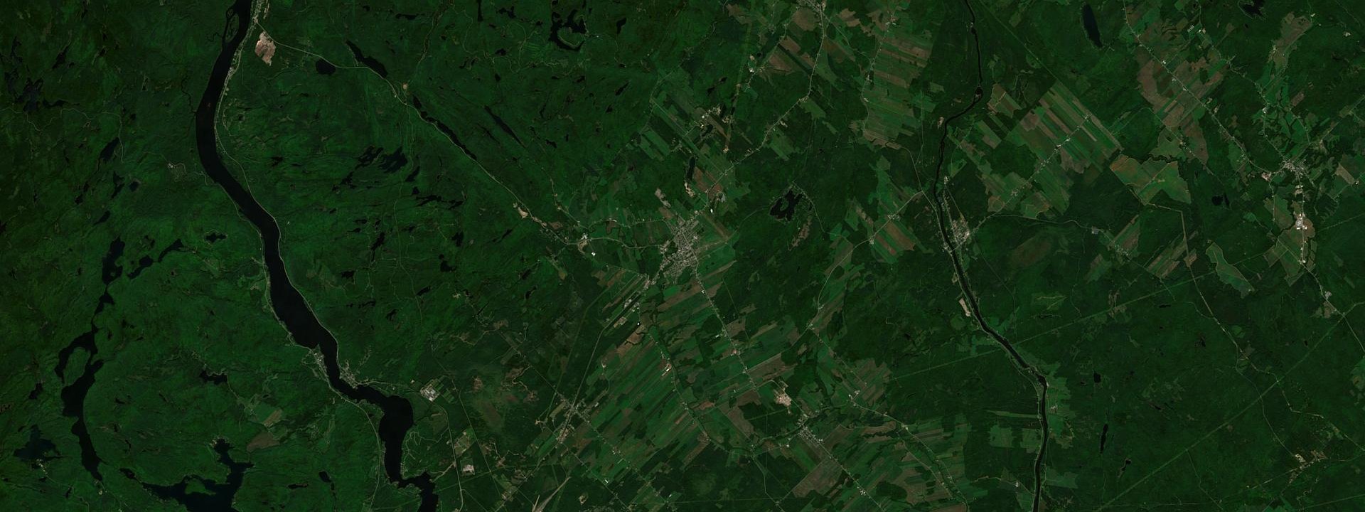 Vue satellite de Saint-Tite