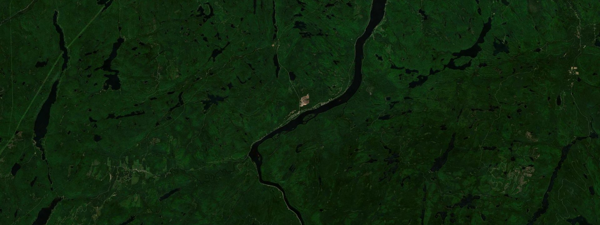 Vue satellite de Saint-Roch-de-Mékinac