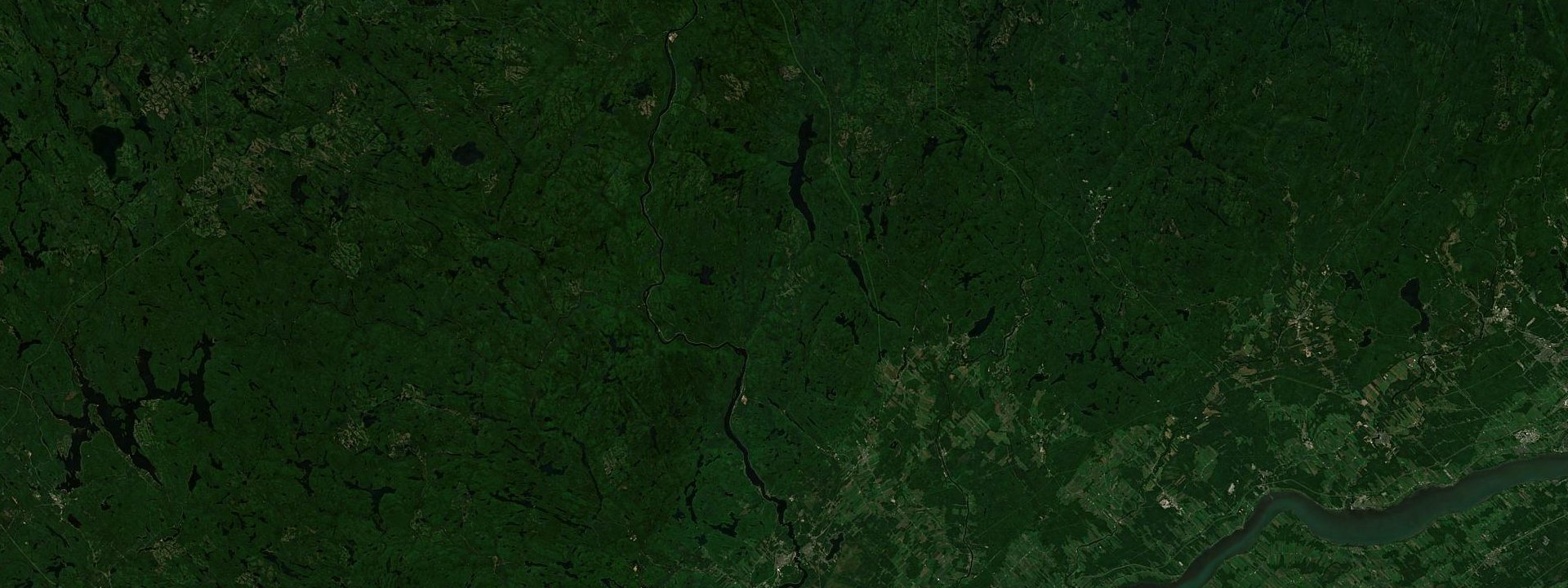 Vue satellite de Trois-Rives