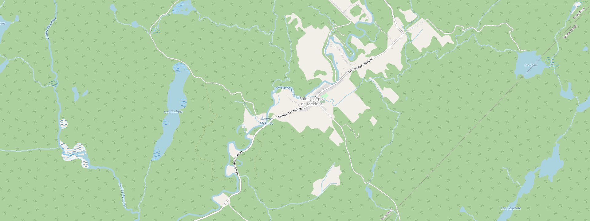 Plan des rues de Trois-Rives