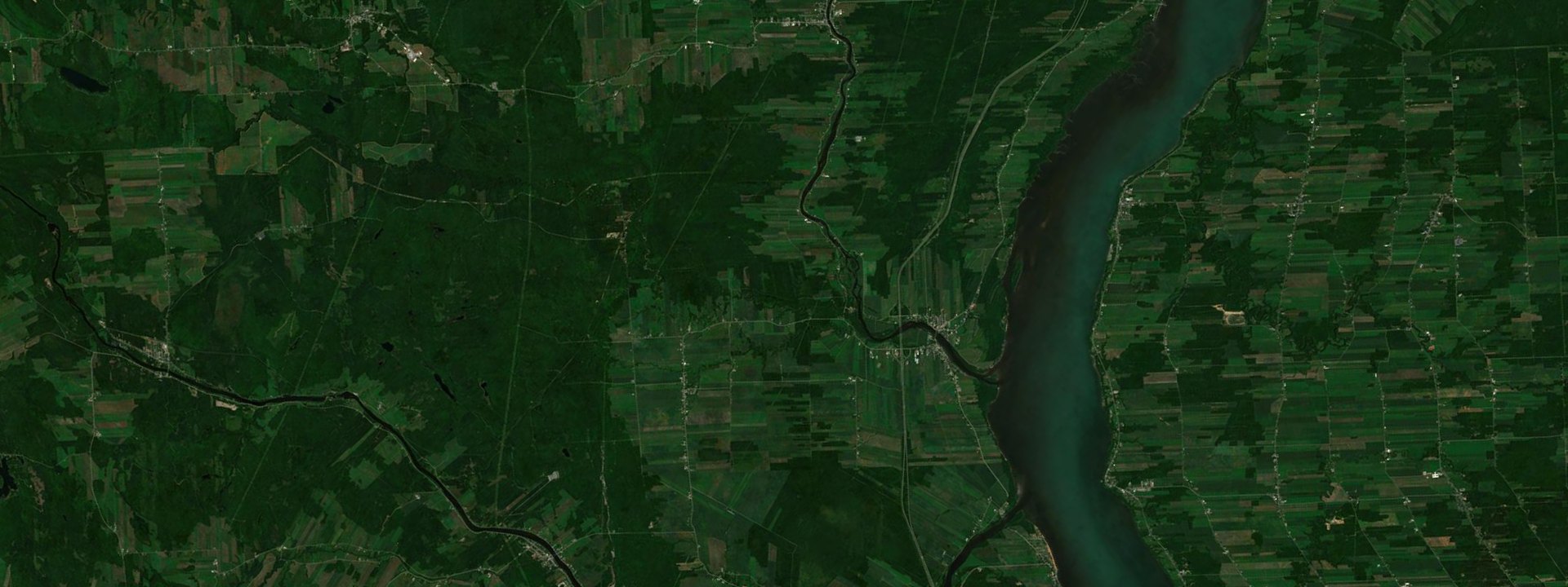 Vue satellite de Sainte-Anne-de-la-Pérade
