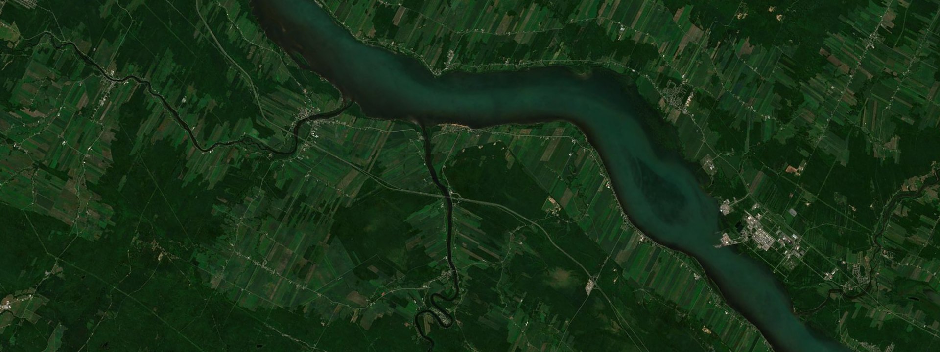 Vue satellite de Batiscan