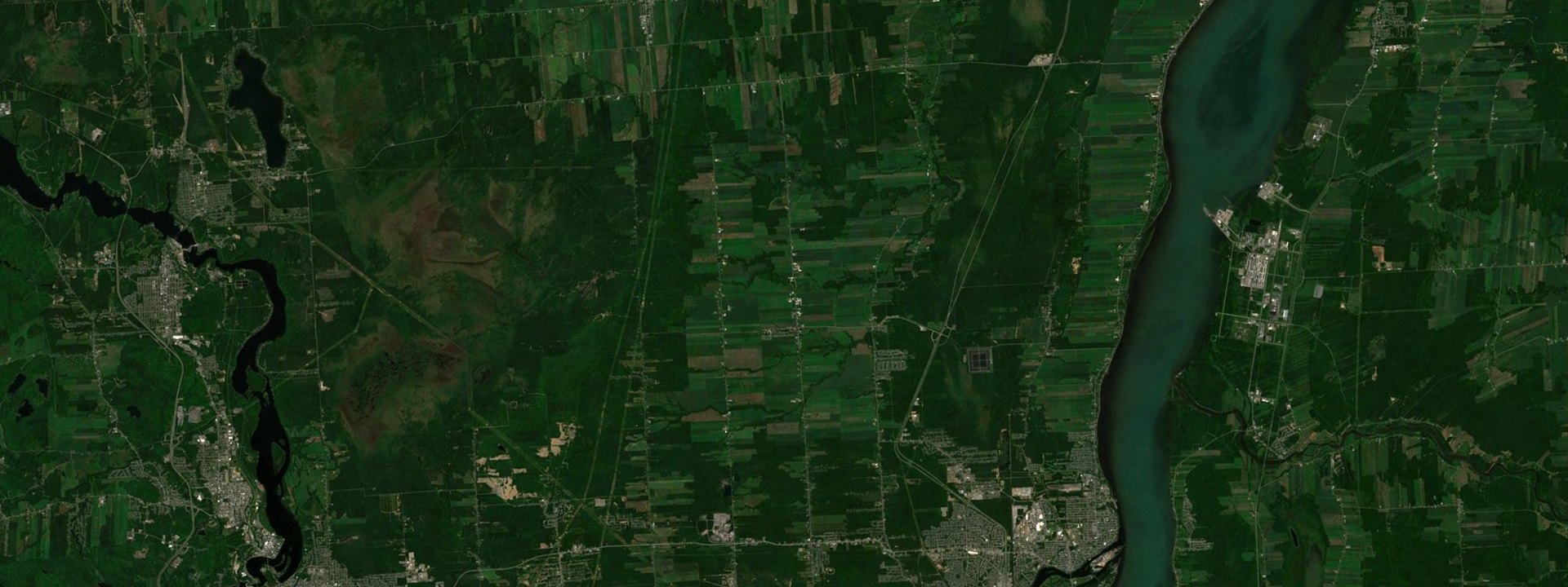 Vue satellite de Saint-Maurice