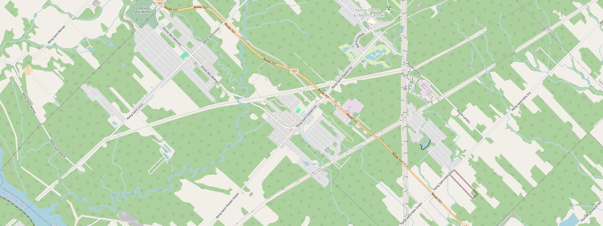Plan des rues de Notre-Dame-du-Mont-Carmel