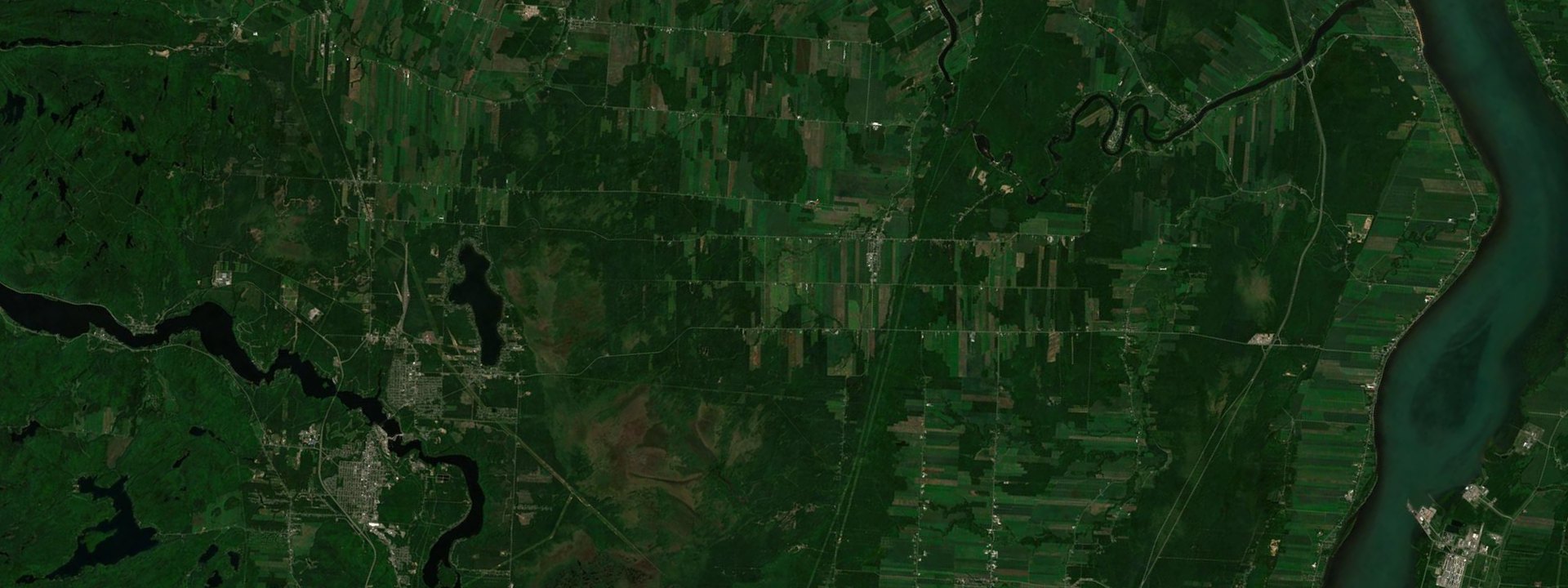 Vue satellite de Saint-Narcisse