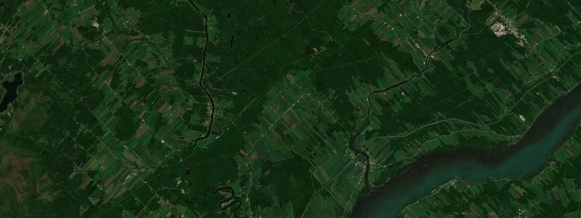 Vue satellite de Saint-Prosper-de-Champlain