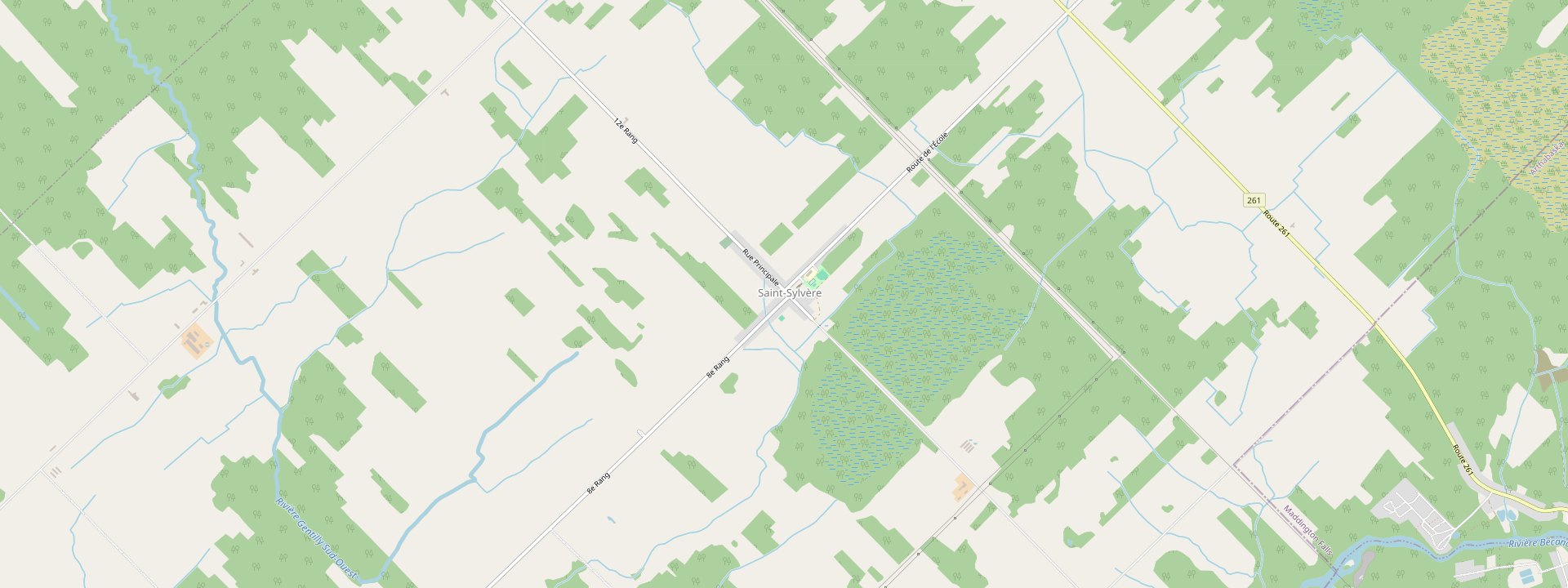 Plan des rues de Saint-Sylvère