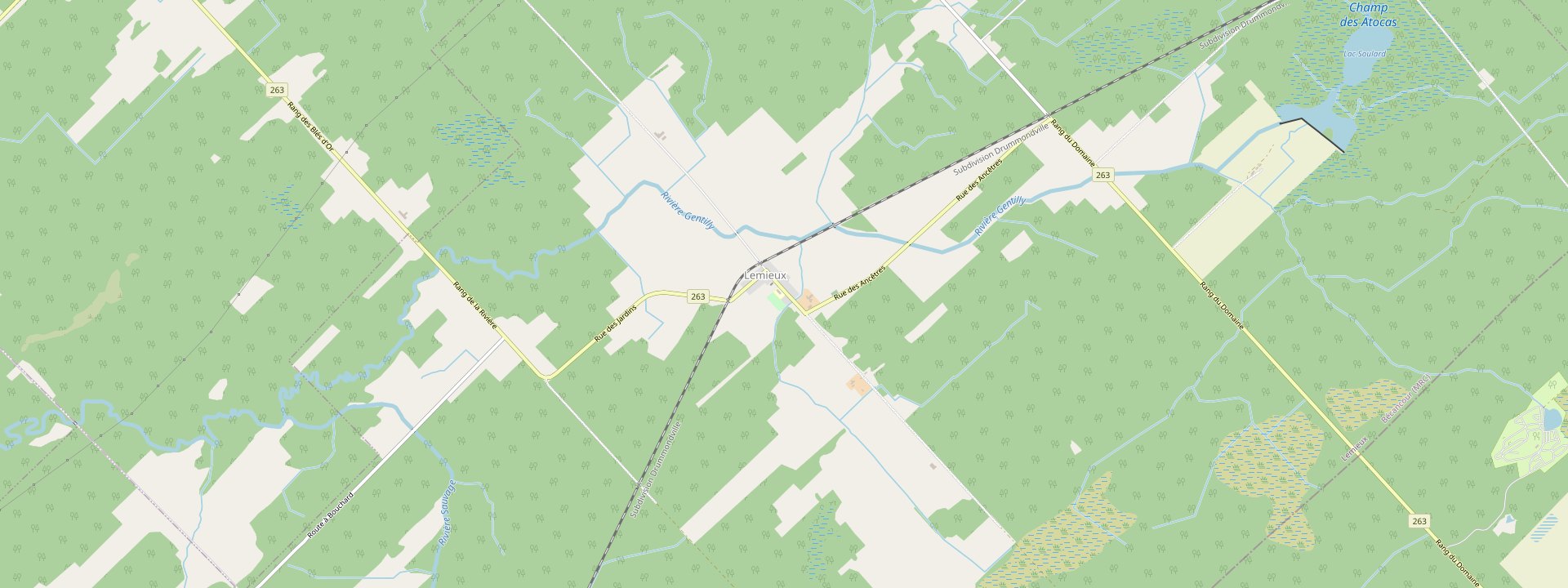 Plan des rues de Lemieux