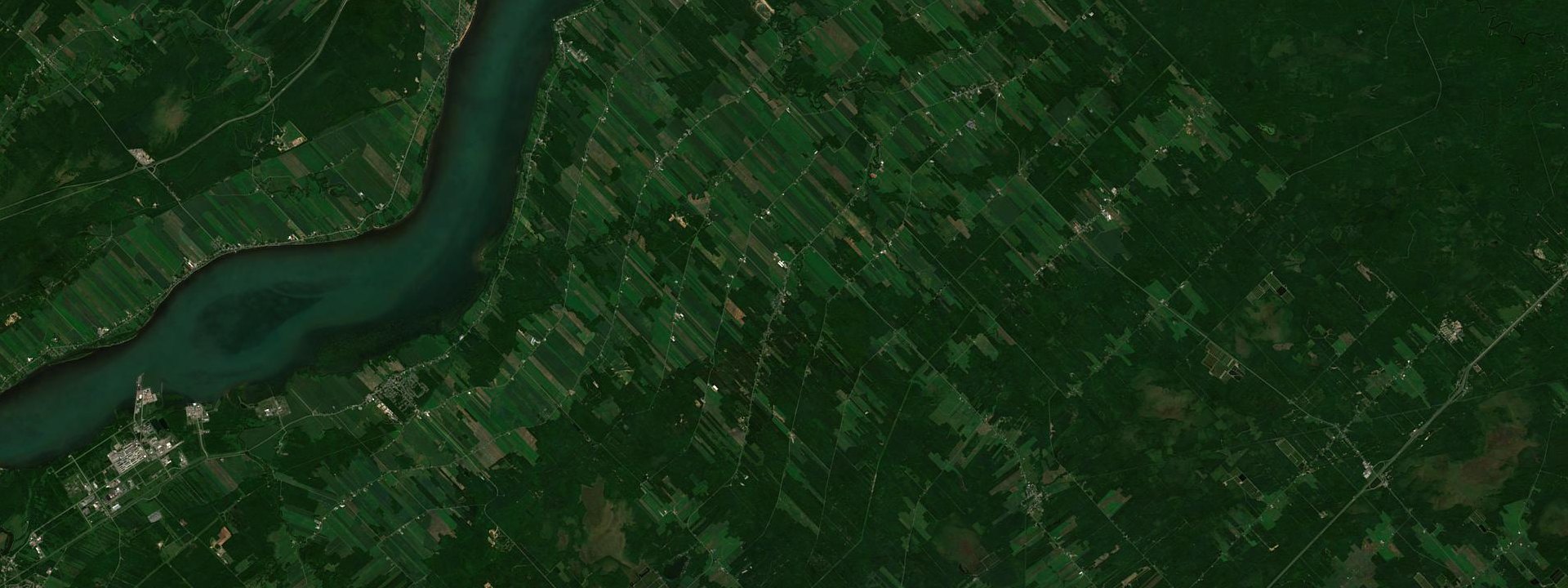 Vue satellite de Sainte-Sophie-de-Lévrard