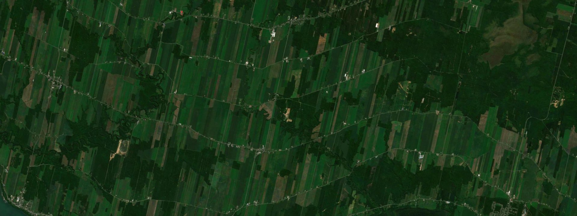 Vue satellite de Sainte-Cécile-de-Lévrard