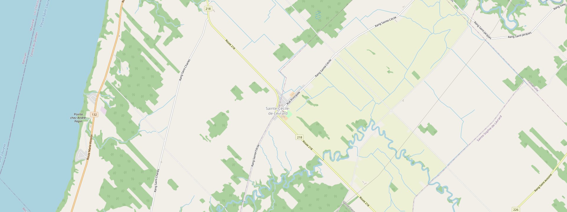 Plan des rues de Sainte-Cécile-de-Lévrard