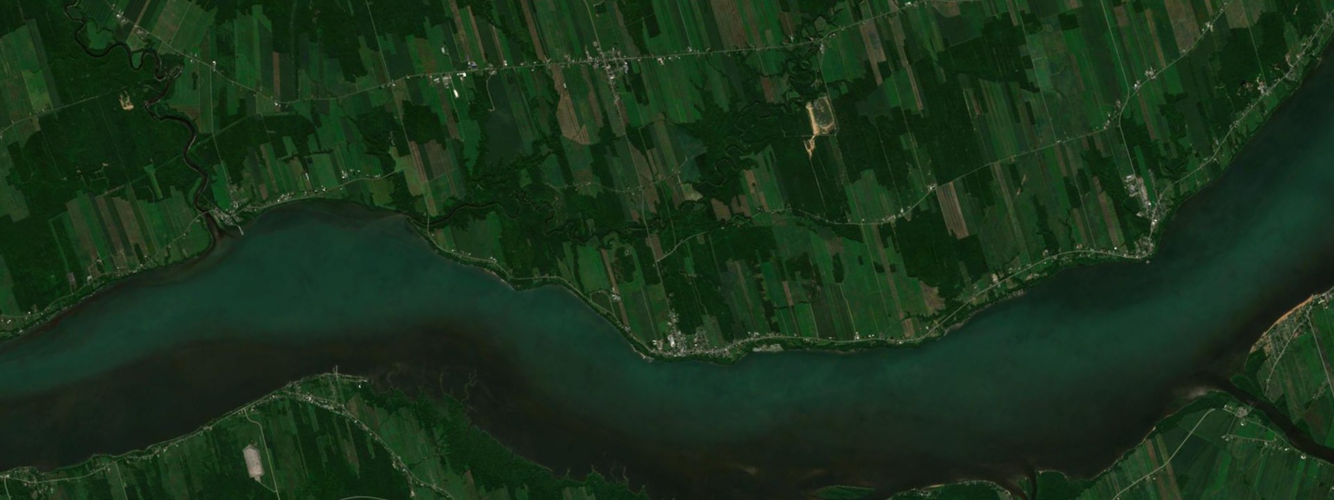 Vue satellite de Deschaillons-sur-Saint-Laurent