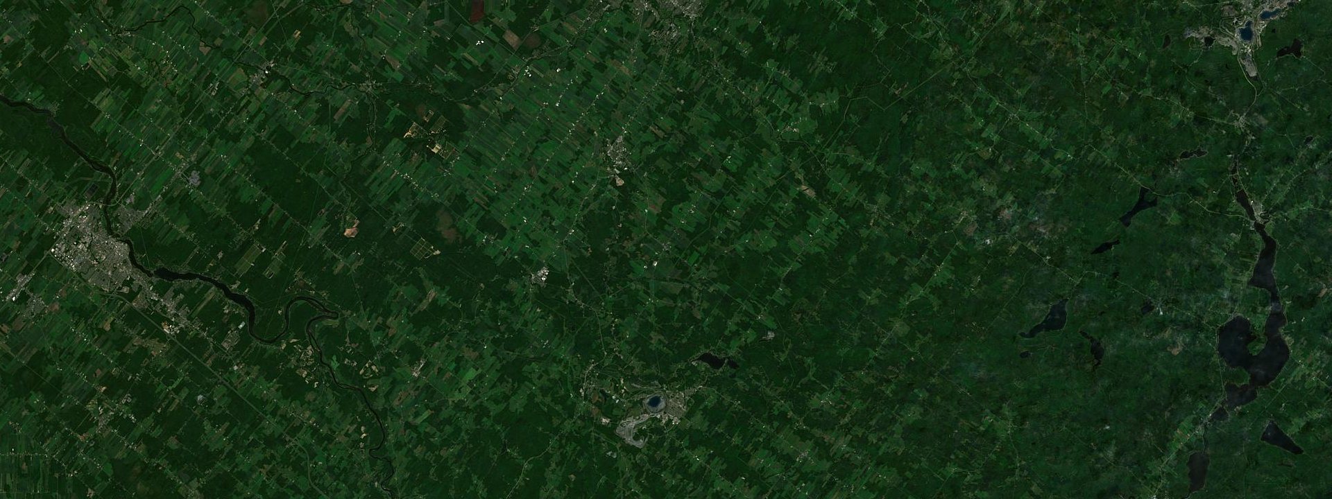 Vue satellite de Tingwick