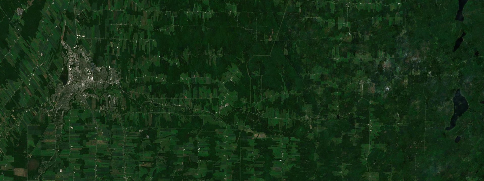 Vue satellite de Chesterville