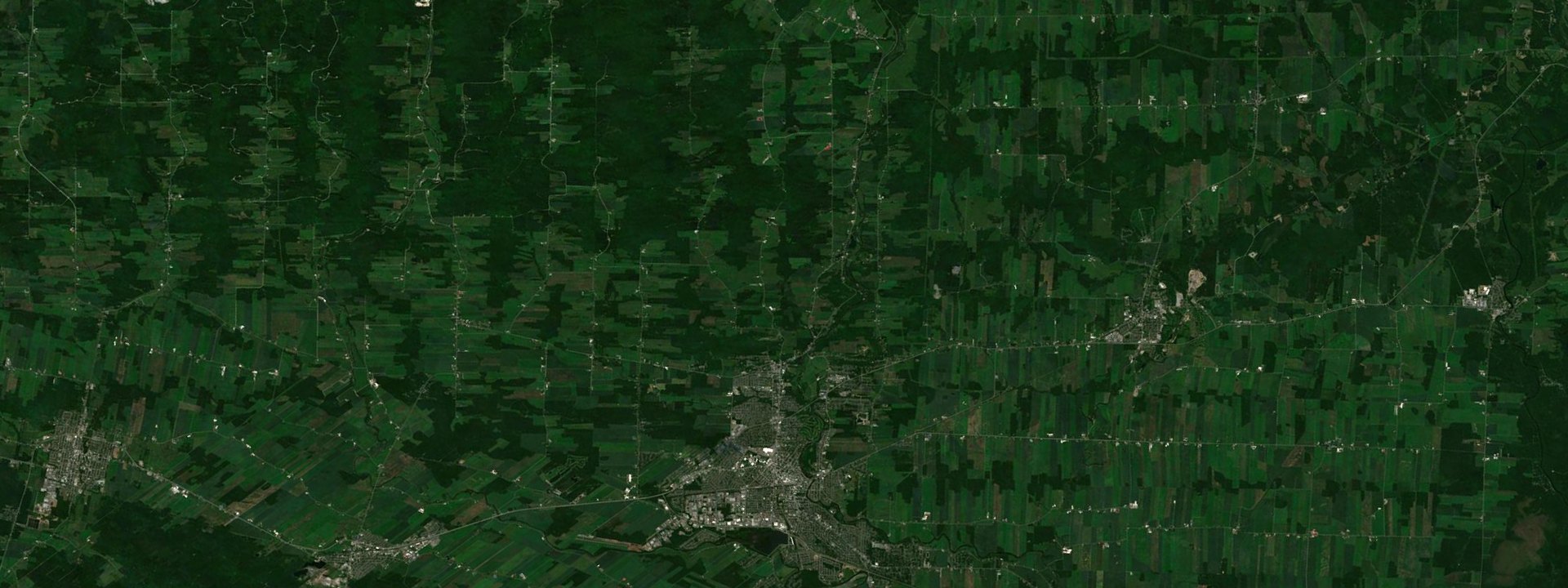 Vue satellite de Saint-Christophe-d'Arthabaska