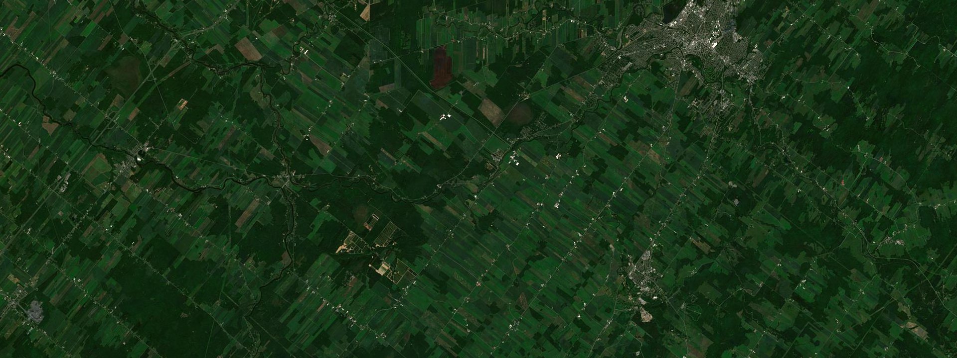 Vue satellite de Saint-Albert