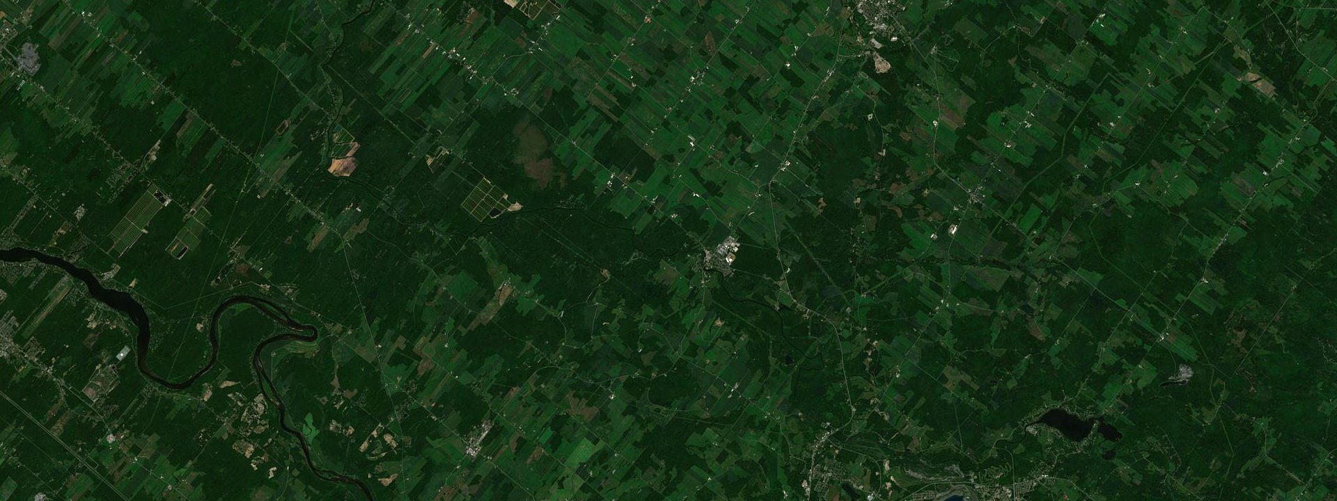 Vue satellite de Kingsey Falls