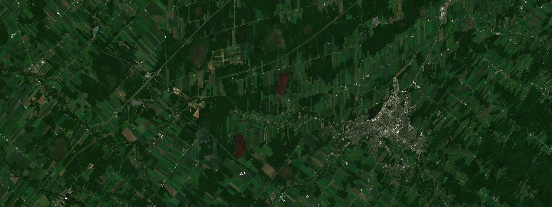 Vue satellite de Saint-Valère