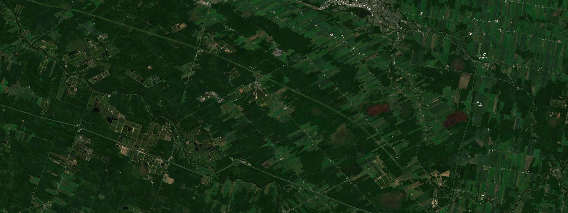 Vue satellite de Saint-Rosaire