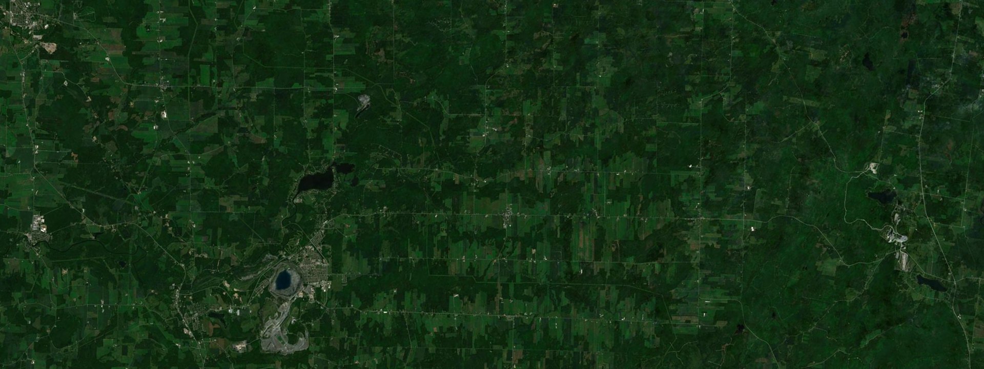 Vue satellite de Wotton