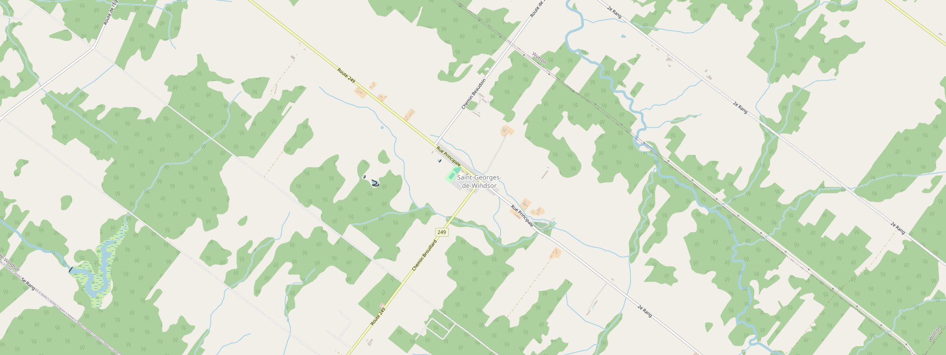 Plan des rues de Saint-Georges-de-Windsor