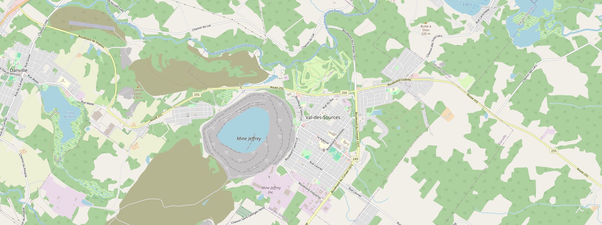 Plan des rues de Val-des-Sources