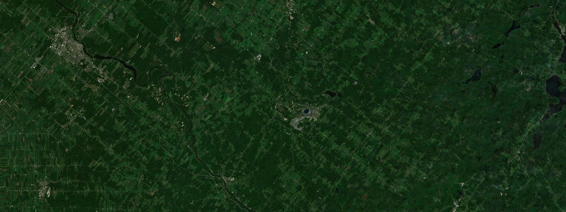 Vue satellite de Danville