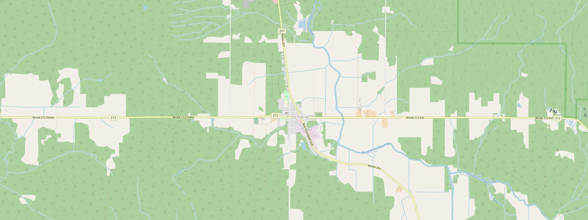 Plan des rues de La Patrie