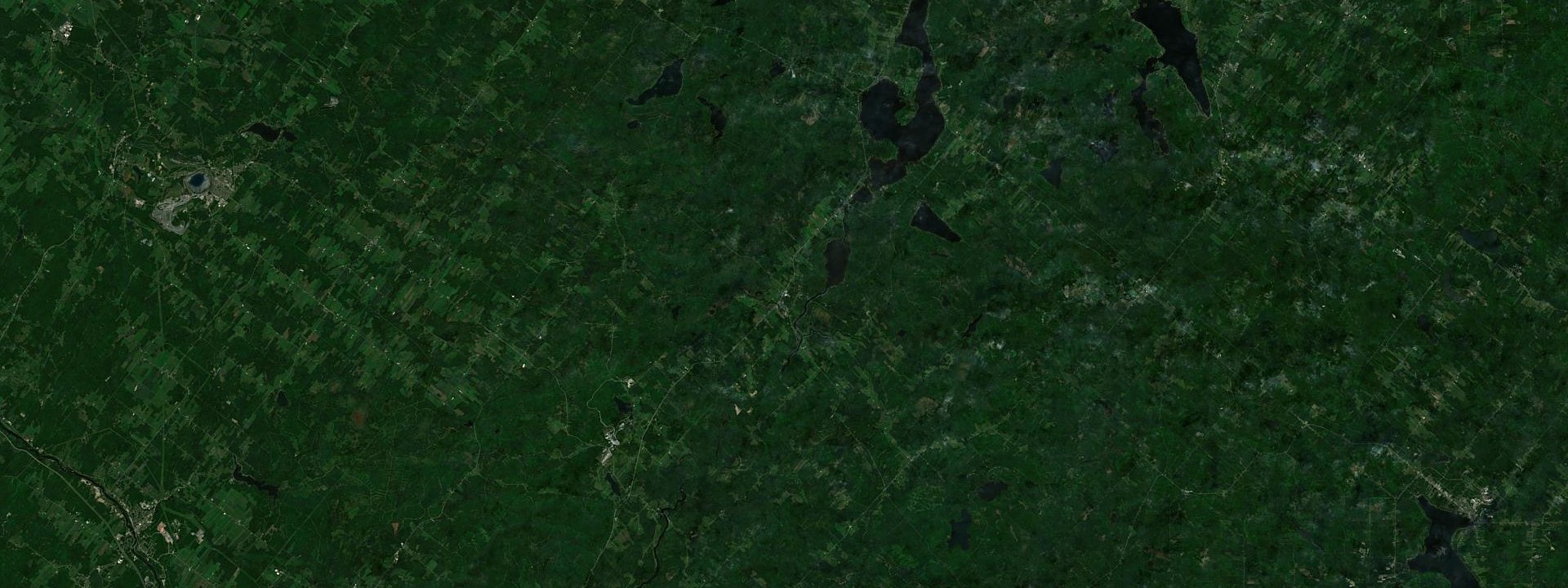 Vue satellite de Weedon