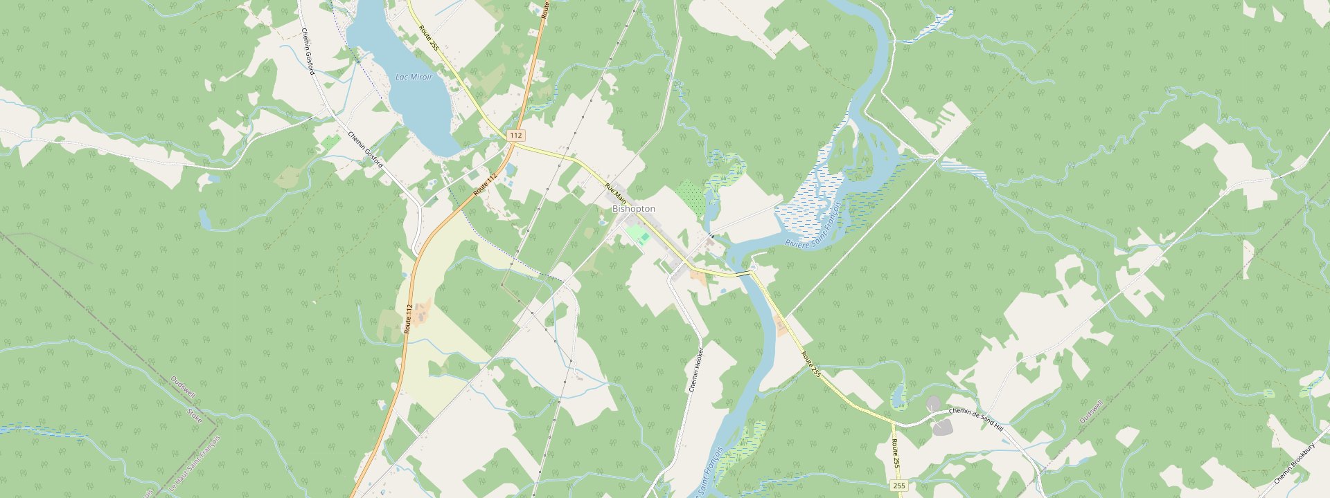 Plan des rues de Dudswell
