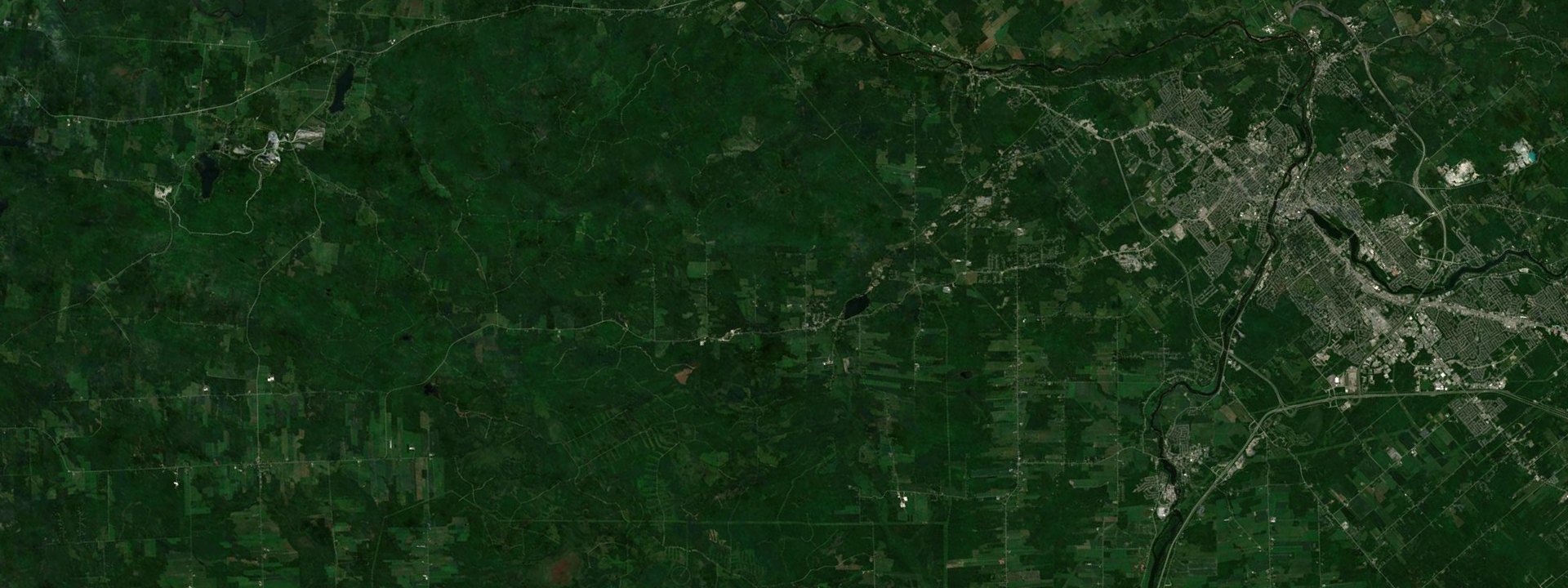 Vue satellite de Stoke
