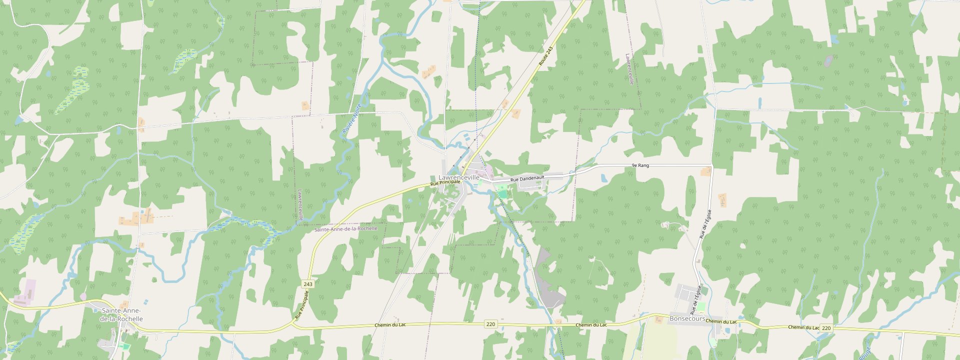 Plan des rues de Lawrenceville
