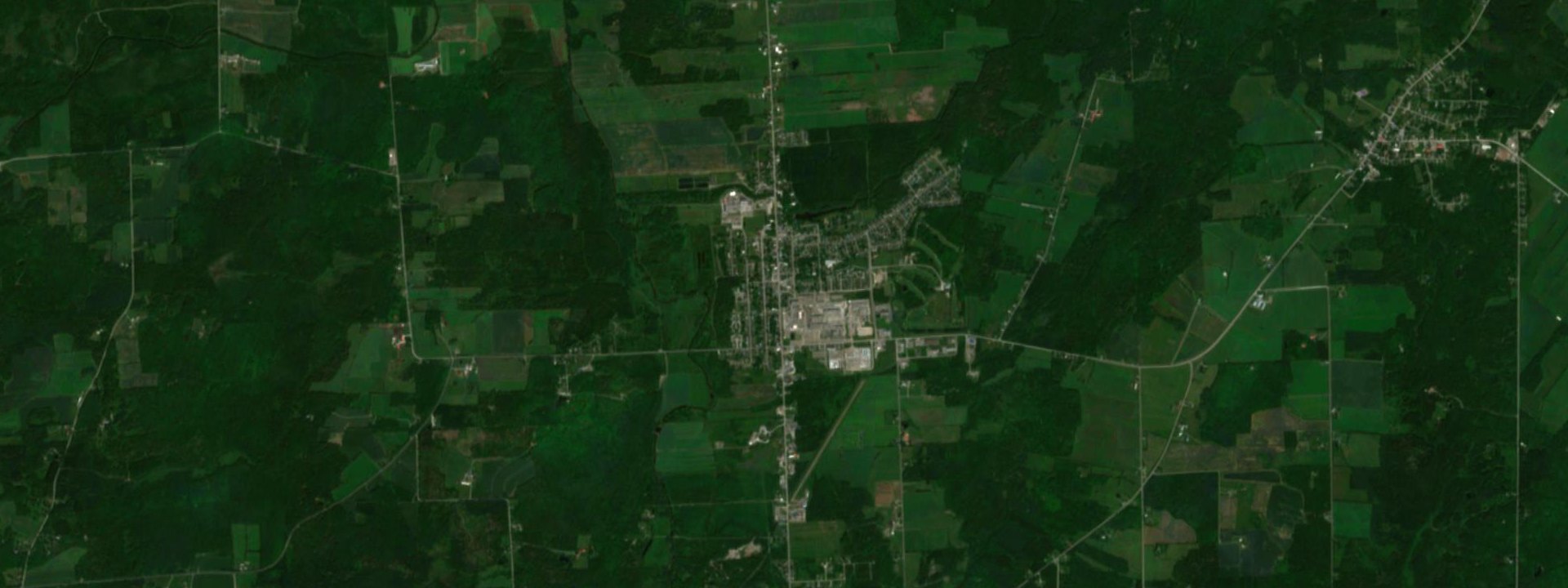 Vue satellite de Valcourt