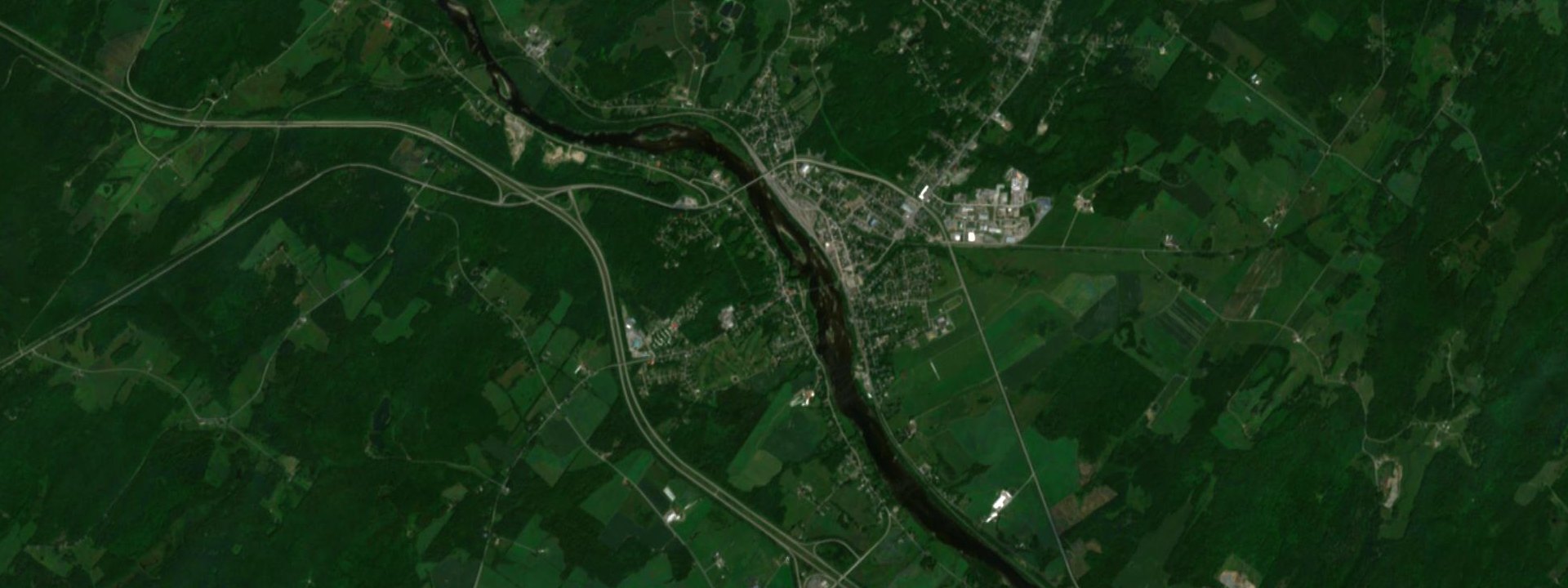 Vue satellite de Melbourne