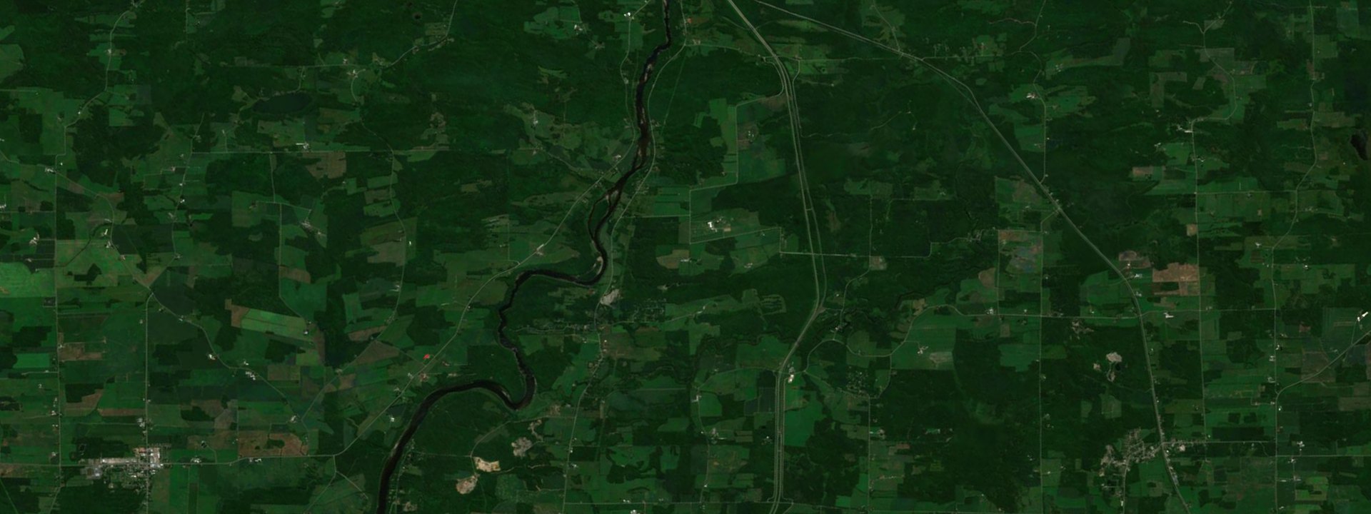 Vue satellite de Ulverton