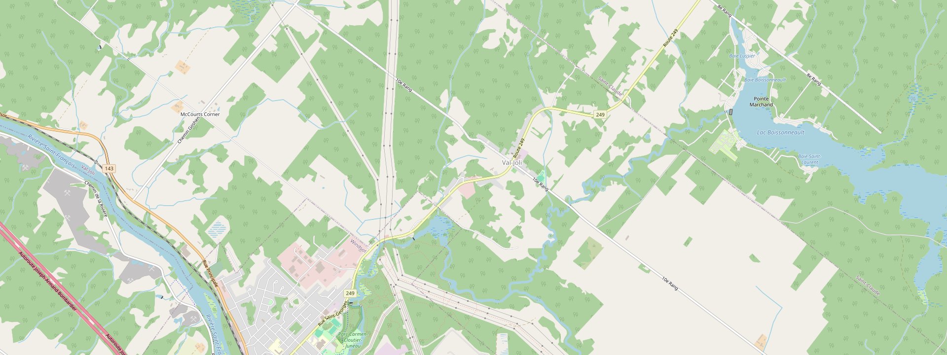 Plan des rues de Val-Joli