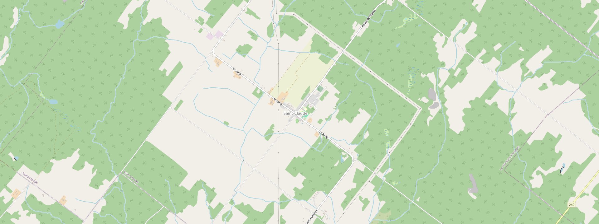 Plan des rues de Saint-Claude