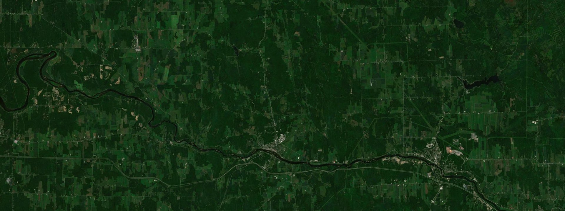 Vue satellite de Cleveland