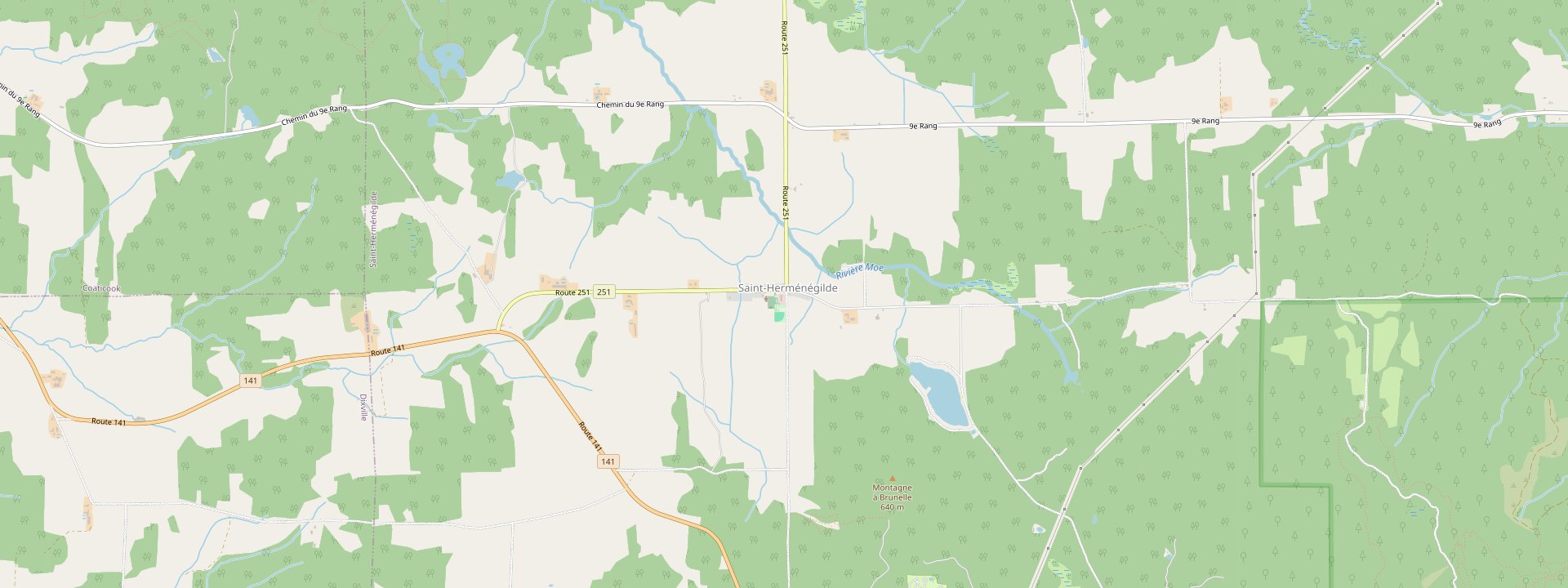Plan des rues de Saint-Herménégilde