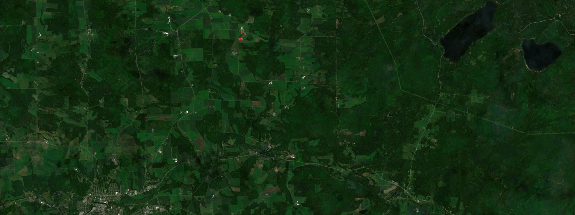 Vue satellite de Dixville