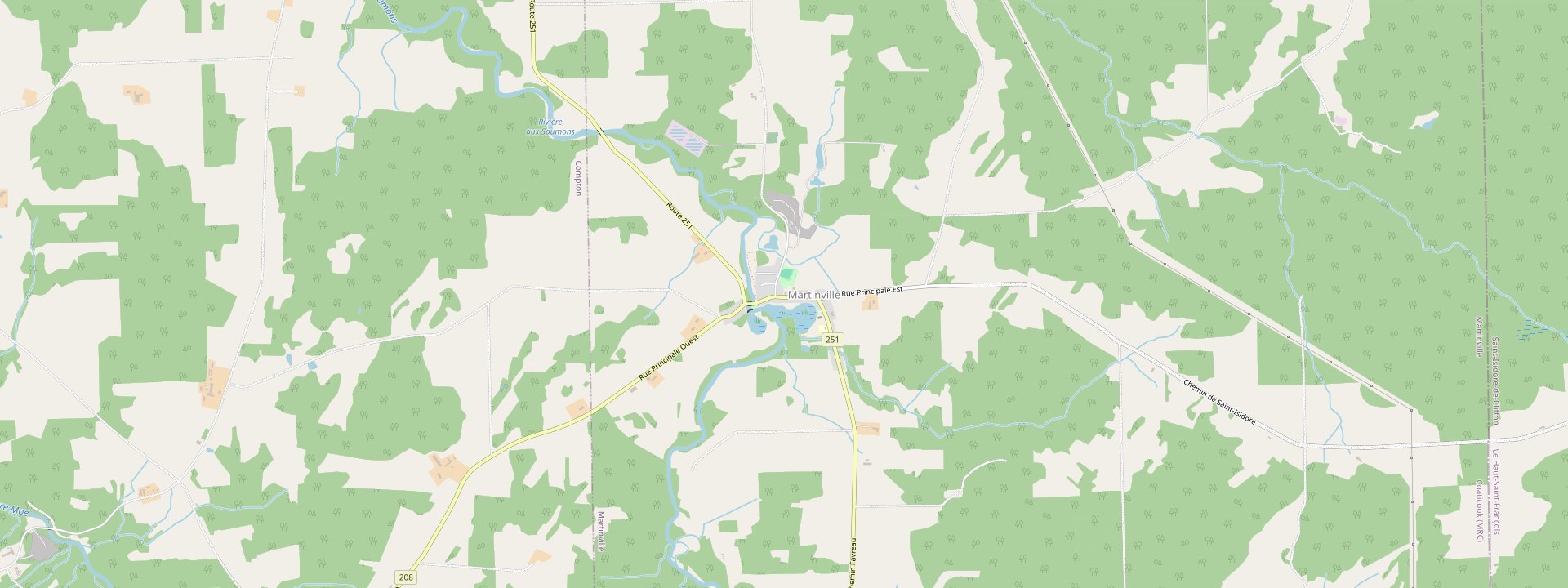 Plan des rues de Martinville