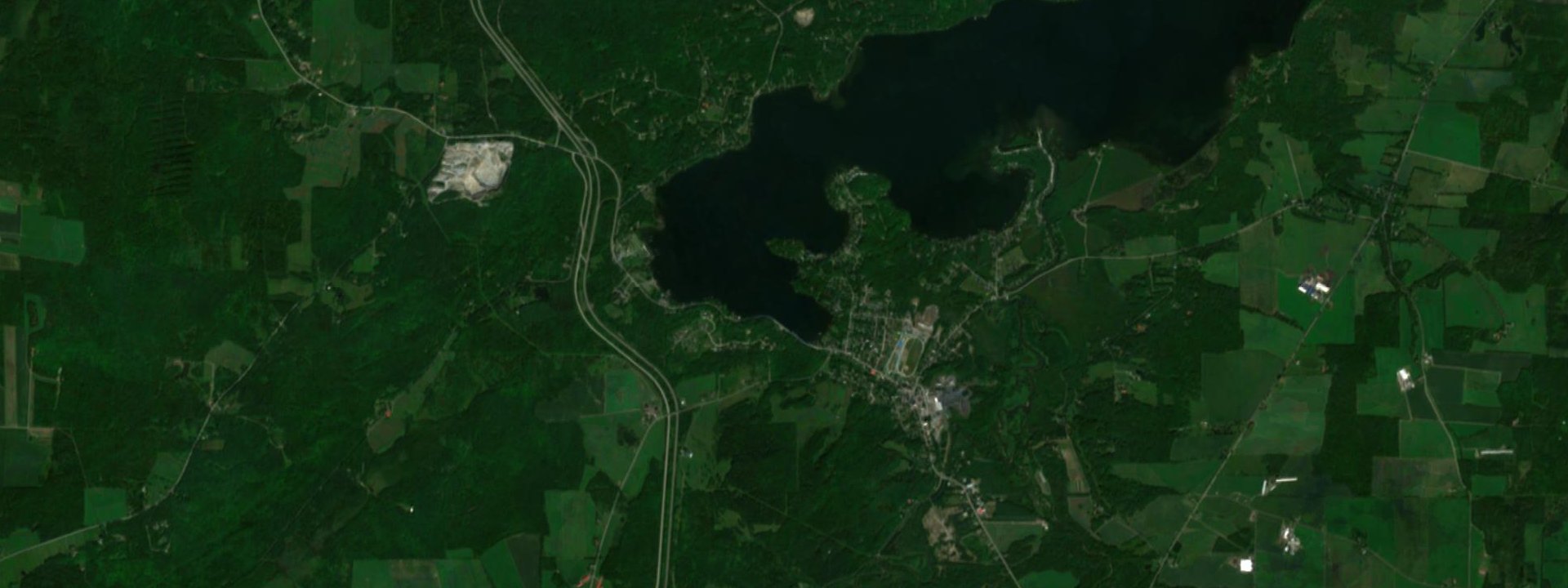 Vue satellite de Ayer's Cliff