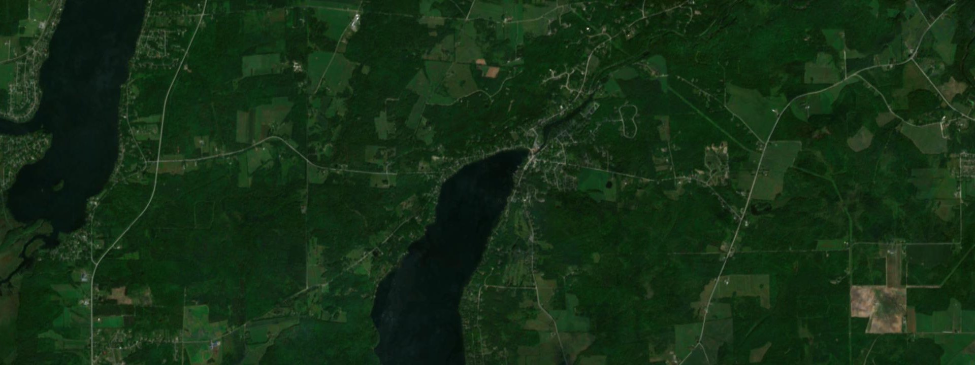 Vue satellite de North Hatley