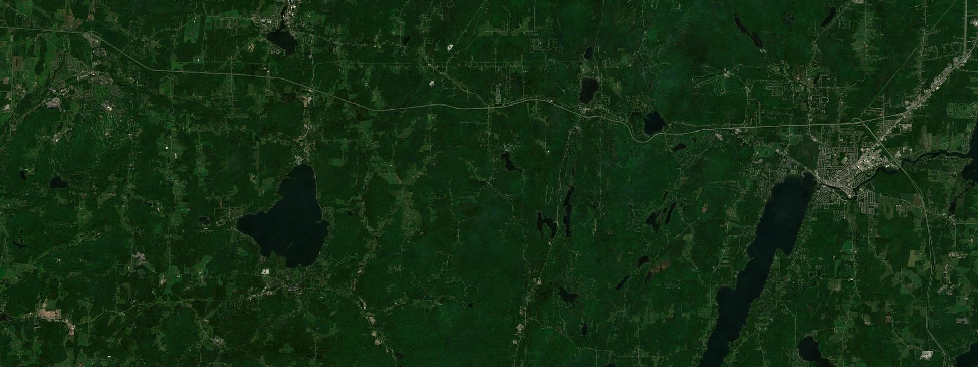 Vue satellite de Saint-Étienne-de-Bolton