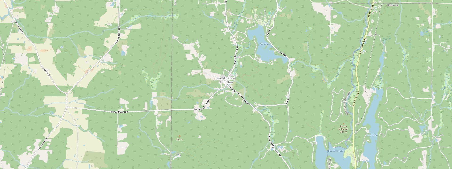 Plan des rues de Saint-Étienne-de-Bolton