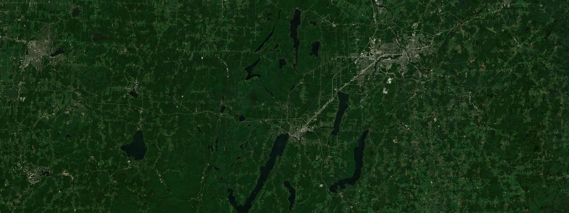 Vue satellite de Orford