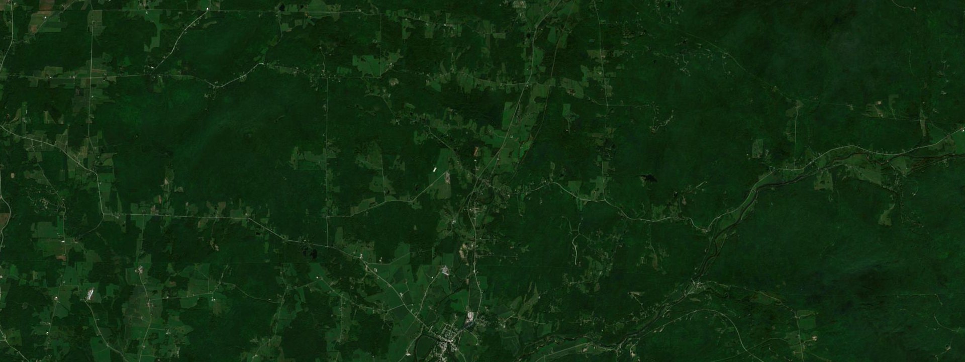Vue satellite de Abercorn