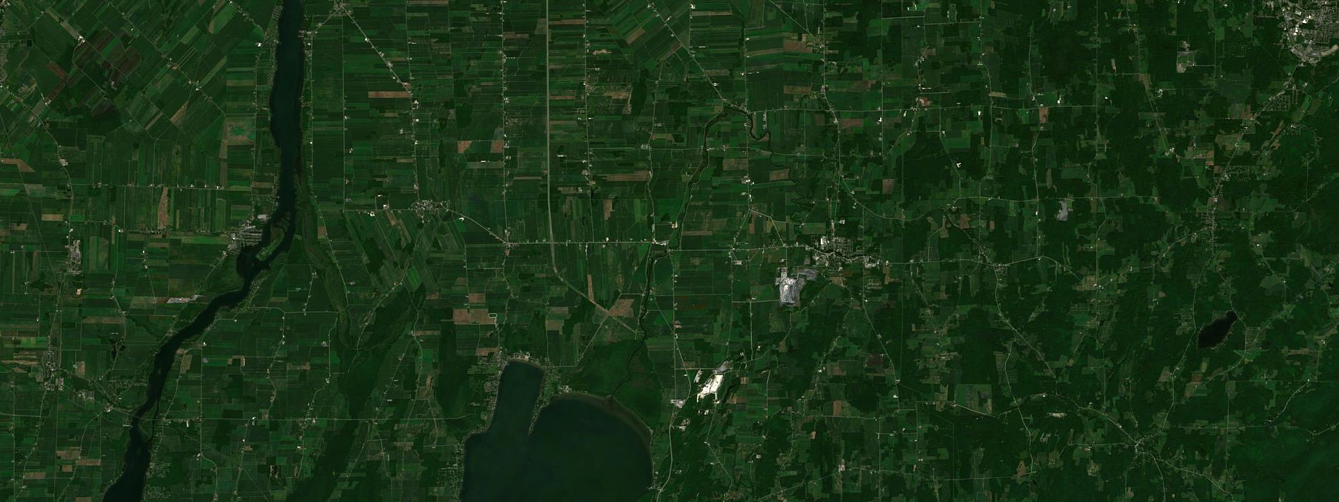 Vue satellite de Pike River