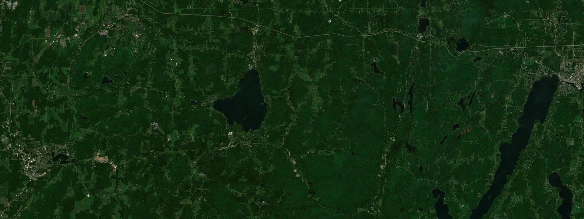 Vue satellite de Bolton-Ouest