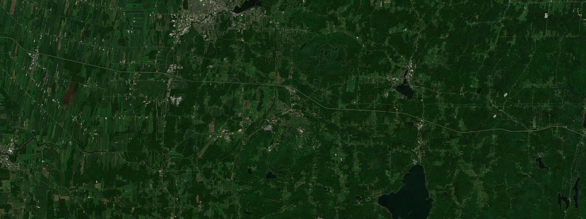 Vue satellite de Bromont